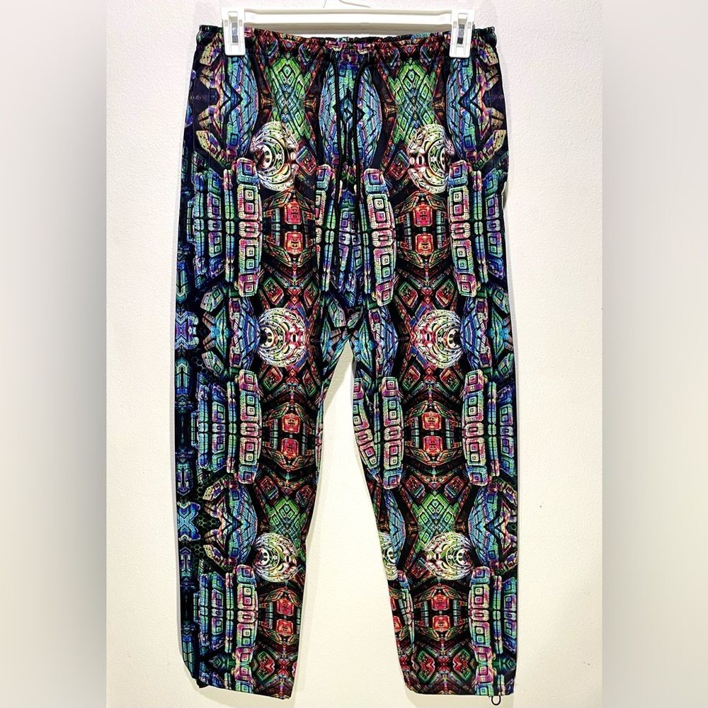Bass center XII festival sweatpants colorful galaxy print  Adjustable men’s XL - Picture 2 of 8